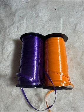 Berwick Orange and purple curling ribbon
